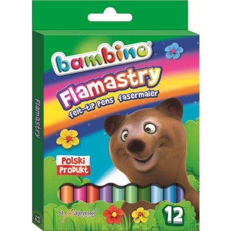 Pisaki Bambino, 12 kolorów